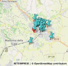 Mappa Via Degli Olmi, 10023 Chieri TO, Italia (1.021)