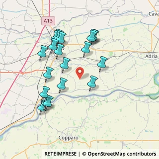 Mappa Via Selva, 45030 Crespino RO, Italia (7.7215)