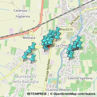 Mappa Via Norfalini, 27054 Montebello della Battaglia PV, Italia (0.325)