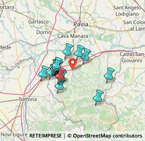 Mappa Via Norfalini, 27054 Montebello della Battaglia PV, Italia (9.59125)