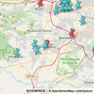 Mappa Via Regina Margherita, 10043 Orbassano TO, Italia (6.782)