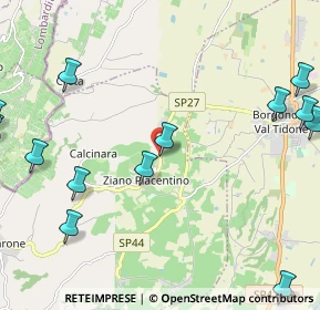 Mappa SP 27, 29010 Ziano Piacentino PC, Italia (3.02615)