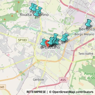 Mappa Viale Rimembranza, 10043 Orbassano TO, Italia (1.66438)