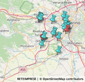 Mappa Viale Rimembranza, 10043 Orbassano TO, Italia (6.707)