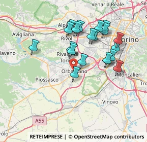 Mappa Viale Rimembranza, 10043 Orbassano TO, Italia (6.948)