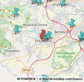 Mappa Viale Rimembranza, 10043 Orbassano TO, Italia (6.192)