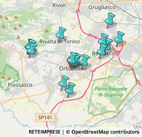 Mappa Viale Rimembranza, 10043 Orbassano TO, Italia (3.236)