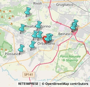 Mappa Viale Rimembranza, 10043 Orbassano TO, Italia (3.35083)