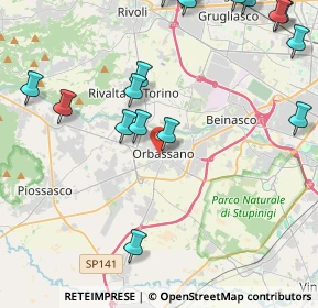 Mappa Viale Rimembranza, 10043 Orbassano TO, Italia (5.9105)