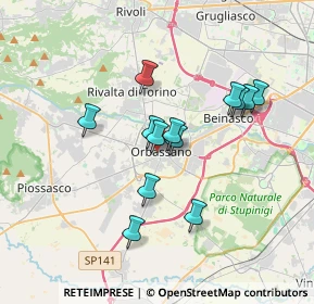 Mappa Viale Rimembranza, 10043 Orbassano TO, Italia (2.97769)