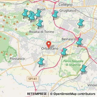 Mappa Viale Rimembranza, 10043 Orbassano TO, Italia (5.36545)