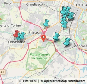 Mappa Giovannixxlll, 10092 Borgaretto TO, Italia (4.56778)