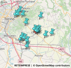 Mappa Piazza Europa, 10023 Chieri TO, Italia (5.92611)