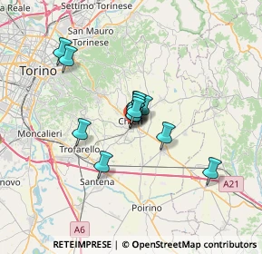 Mappa Viale S. Giovanni Bosco, 10023 Chieri TO, Italia (4.29231)