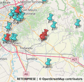 Mappa Viale Armando Diaz, 10023 Chieri TO, Italia (10.8715)