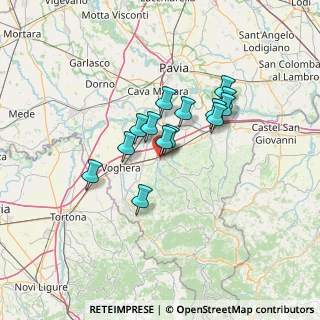 Mappa Via A. Moro, 27045 Casteggio PV, Italia (10.07)