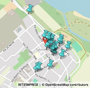 Mappa Piazza Plebiscito, 46028 Sermide MN, Italia (0.152)