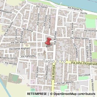 Mappa Piazza Venezia, 4, 45019 Taglio di Po, Rovigo (Veneto)