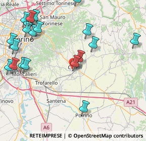 Mappa Via Perrone, 10023 Chieri TO, Italia (10.806)