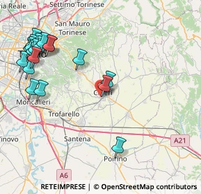 Mappa Via Perrone, 10023 Chieri TO, Italia (10.3025)