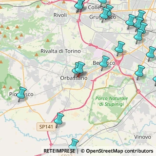 Mappa Via Terzo Reggimento Alpini, 10043 Orbassano TO, Italia (6.4755)