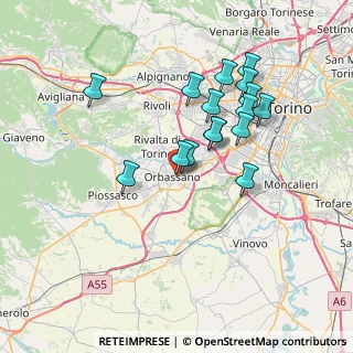 Mappa Via III Reggimento Alpini, 10043 Orbassano TO, Italia (6.65063)