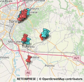 Mappa Strada del Verde, 10023 Chieri TO, Italia (8.041)