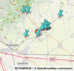 Mappa Strada del Verde, 10023 Chieri TO, Italia (2.87909)