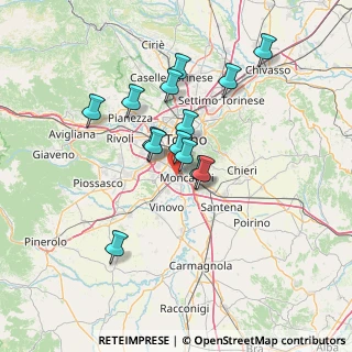 Mappa Via dei Martiri, 10042 Nichelino TO, Italia (11.66286)
