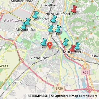 Mappa Via dei Martiri, 10042 Nichelino TO, Italia (2.02833)