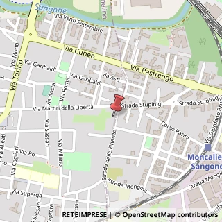 Mappa Strada delle Finanze, 28, 10042 Nichelino, Torino (Piemonte)
