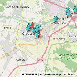 Mappa Via Lazio, 10043 Orbassano TO, Italia (1.88667)