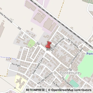 Mappa Via m. e r. ferrari 3, 29010 Pontenure, Piacenza (Emilia Romagna)