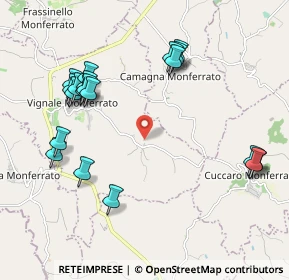 Mappa Strada Ca' Pomera, 15030 Camagna Monferrato AL, Italia (2.261)