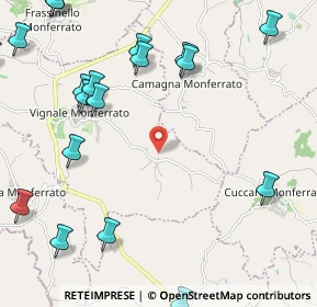 Mappa Ca' Pomera, 15030 Camagna Monferrato AL, Italia (3.0995)