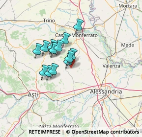 Mappa Strada Ca' Pomera, 15030 Camagna Monferrato AL, Italia (9.76571)