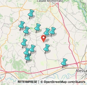 Mappa Strada Ca' Pomera, 15030 Camagna Monferrato AL, Italia (6.94667)
