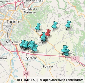 Mappa Via Filippo Turati, 10023 Chieri TO, Italia (6.041)