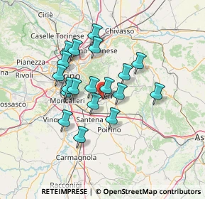 Mappa Via Filippo Turati, 10023 Chieri TO, Italia (11.33474)