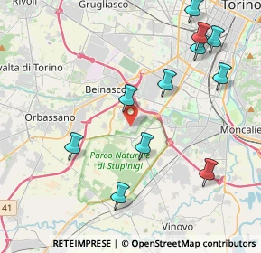 Mappa Strada Orbassano, 10092 Borgaretto TO, Italia (4.64182)