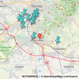 Mappa Vicolo Raffaello, 10024 Moncalieri TO, Italia (4.50231)