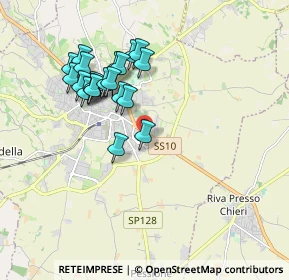 Mappa Via Giuseppe Giacosa, 10023 Chieri TO, Italia (1.7295)