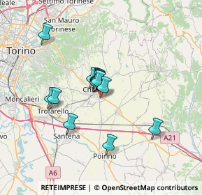 Mappa Via Giuseppe Giacosa, 10023 Chieri TO, Italia (4.78286)