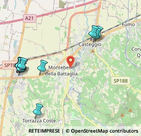 Mappa Via Domenico Mezzadra, 27054 Montebello della Battaglia PV, Italia (2.615)