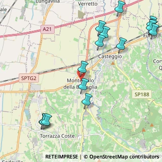 Mappa Via Giuseppe Garibaldi, 27054 Montebello della Battaglia PV, Italia (2.87333)