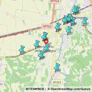 Mappa Via Roma, 27054 Montebello della Battaglia PV, Italia (1.131)