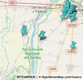 Mappa Via S. Quintino, 29020 Gossolengo PC, Italia (5.8755)