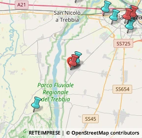 Mappa Via S. Quintino, 29020 Gossolengo PC, Italia (5.58667)