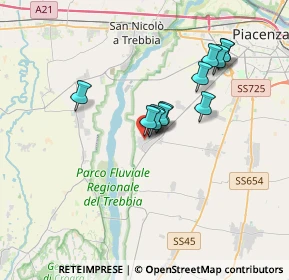 Mappa Via S. Quintino, 29020 Gossolengo PC, Italia (2.82583)