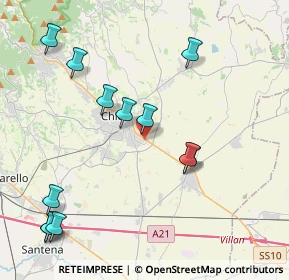 Mappa Ss 10 Km 18+000, 10023 Chieri TO, Italia (4.69667)